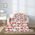 thumbnail image 2 of Sikiie Strawberries Cozy Flannel Fleece Throw Blanket: Lightweight & Thick for All Seasons - Perfect for Women, Men, & Kids"60"x50", 2 of 6