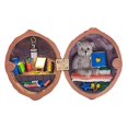 thumbnail image 1 of Miniature Walnut Shell World Handcrafted Walnut Shell Decoration with Warm Light Tiny World Walnut House Miniature Book Store Mini Library for Kids, 1 of 8