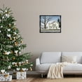 thumbnail image 3 of Stupell Industries Charming Winter Neighborhood Landscape Painting Black Floater Framed Canvas Art Print Wall Art, 31 x 25, 3 of 10