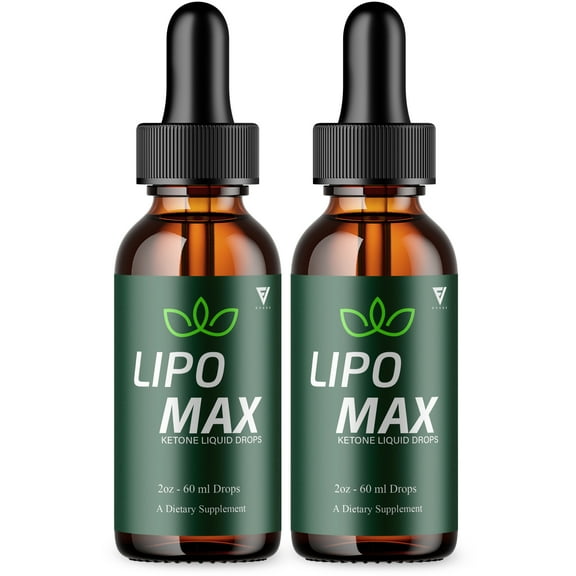 (2 Pack) Lipo Max Advanced Drops, LipoMax Premium Daily Overall Health Formula Support Supplement (4oz)