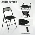 thumbnail image 5 of FlexWave Folding Chair Adult version Set，Includes 2 Folding Chairs，for Home, Game Night, Picnic, or Party, 5 of 7