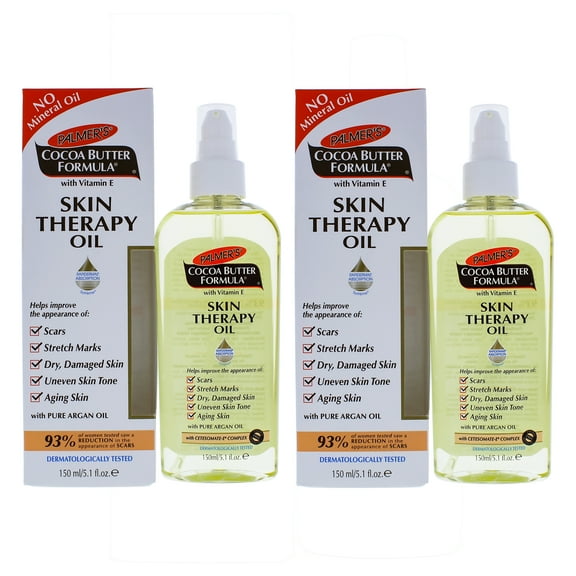 Cocoa Butter Formula Skin Therapy Oil With Vitamin E by Palmers for Unisex - 5.1 oz Oil - Pack of 2