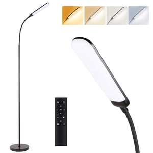 Sunmory 64" Reading Floor Lamp, Black, Remote
