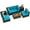Multicolour, variant on Gymax Set Of 7 Furniture Set w/32'' Fire Pit Table & Propane Tank Cover Outdoor Red