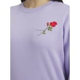 thumbnail image 6 of Mills by Millie Bobby Brown Women's Crew Neck Fleeced Terry Sweatshirt, Sizes XXS-XXL, 6 of 10