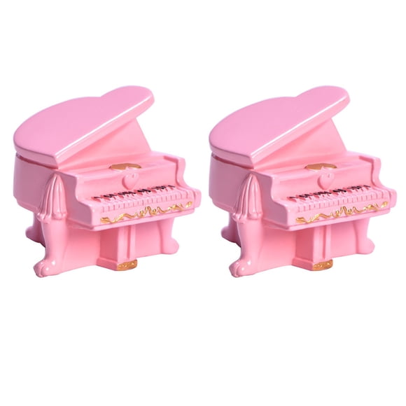 EeaseMX 2 mini pianos, instrumento musical decorativo, accesorio de bricolaje, decoración para el hogar.