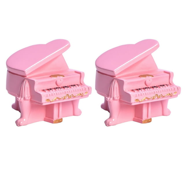 EeaseMX 2 mini pianos, instrumento musical decorativo, accesorio de bricolaje, decoración para el hogar.