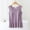 Purple, variant on Womens Sleep Tank Top Sleeveless Solid Color Built In Bra Camisole Pajama Top