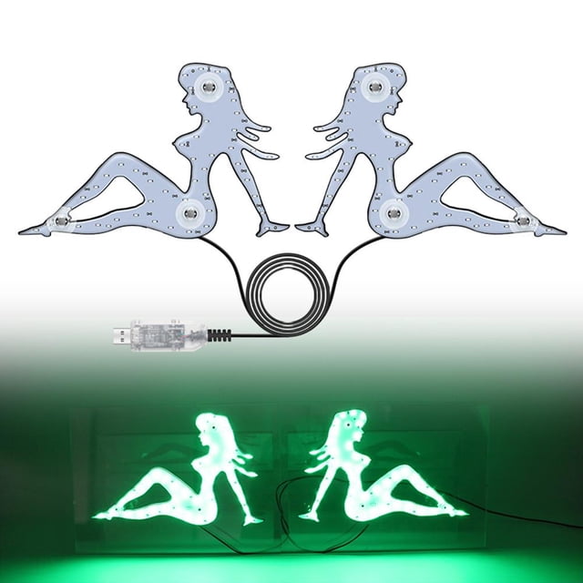 RGB LED Car Decorative Lights USB Control Colorful Dynamic Light Effect New V5