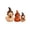 Vintage Witch B, variant on Vintage Halloween Witch Cat or Dog Figurine Set, 3-Piece Wooden Shelf Sitters with Witch Hats and Seasonal Details, Fall Mantel Decor for Home Display