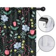 thumbnail image 4 of Blackout Kids Curtains,Pioneer Flower Floral Print Pattern Childrens Insulated Curtains Set Of 2,Bedroom Essentials,Toddler Room Decor 52"x63", 4 of 5