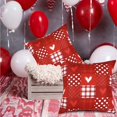 thumbnail image 3 of BLEUM CADE Valentines Day Pillow Covers 18 x 18 inch, Set of 2 Buffalo Plaid Valentine Pillows Covers Waterproof Love Heart Pillow Cases, 3 of 8