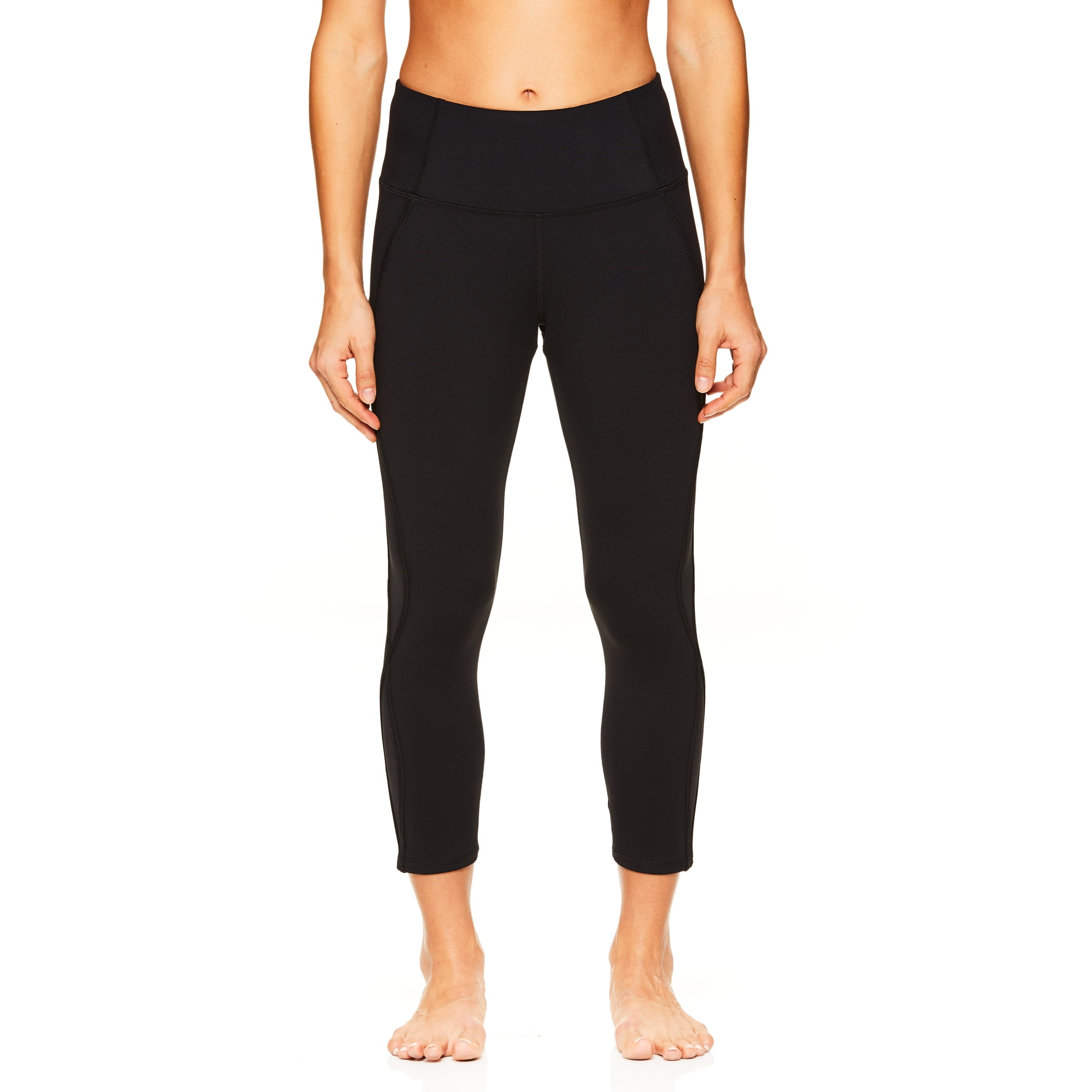 Avia - Women's Active High Rise Capri Legging with Mesh Inserts - Walmart.com - Walmart.com