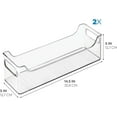 thumbnail image 3 of iDesign, 2-Pack Plastic Kitchen and Home Organizer Bins, 3 of 7