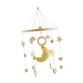 thumbnail image 3 of Móvil sensorial para cuna de bebé, campana de madera para cuna, campana de viento colgante de dibujos animados para bebés, niños y niñas. luna, 3 of 9