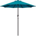 thumbnail image 1 of Parasol de Patio Extérieur 9 Pi (2,7 m), Parasol de Table Extérieur, Parasol de Cour, Parasol de Marché avec 8 Nervures Robustes, Inclinaison à Bouton-Poussoir et Manivelle, 1 of 6