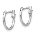 thumbnail image 2 of Real 14kt White Gold Madi K 1.25mm Hoop Earrings; for Adults and Teens; for Women and Men, 2 of 3