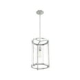 thumbnail image 5 of Hunter - Astwood 1-light Brushed Nickel, Medium Size Pendant Light, Dimmable, Caged Style, Cylinder Shaped, for Bedrooms, Dining, Living Rooms - 19124, 5 of 8