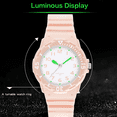thumbnail image 6 of Findtime Women's Wrist Watches Nurse Watches with Second Hand for Women Waterproof Easy Read Dial Minimalist Basic Watch Luminous Nursing Watch for Women Gold Black Green White Pink, 6 of 7