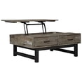 thumbnail image 3 of Ashley Furniture Mondoro Table Basse Élévatrice en Brun Grisâtre, 3 of 5