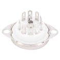 thumbnail image 4 of 10PCS Ceramic B9A Silver-Plated 9Pin Vacuum Tube Socket Panel Chassis Mount for ECC81 ECC82 ECC83 EL84 6922 Vacuum Tube, 4 of 6