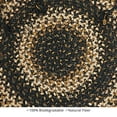 thumbnail image 4 of Homespice Kilimanjaro 15in Round ( Set Of 2 ) Jute Braided Black Chair Pad, 4 of 4