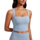 thumbnail image 1 of Top Deportivo CRZ YOGA Butterluxe Largo con Escote Cuadrado Azul M, 1 of 5