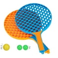 thumbnail image 3 of OUNONA Kids Tennis Racquet Assorted Color Easy to Carry School Play 2Pcs Rackets 3Pcs Balls Beginner Training, 3 of 3