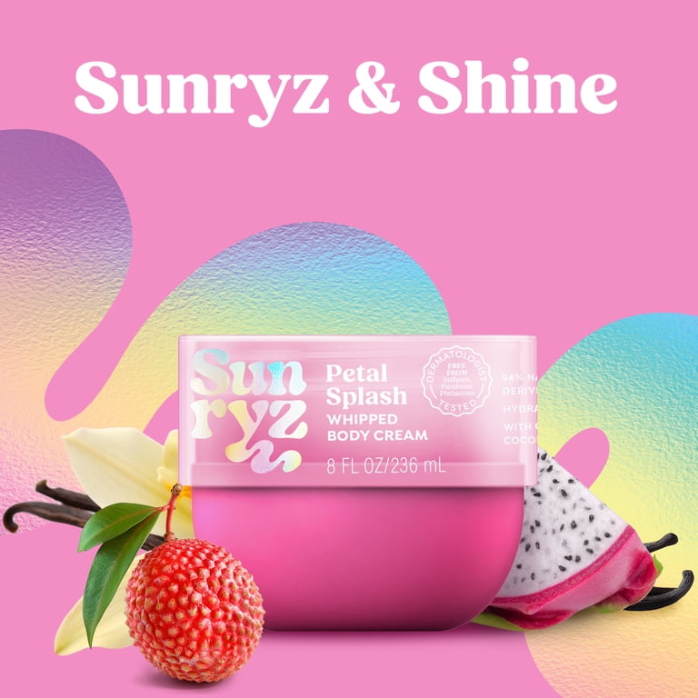 Sunryz Petal Splash Whipped Body Cream with Cupuaçu Butter
