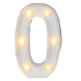 thumbnail image 1 of Bearachild Ceremonia de boda Aniversario Número en forma de luz Lámpara de números portátil con pilas Decoración de la fiesta del hotel de la oficina Kits de decoración para fiestas Número 0 Bearachild HA074859-01, 1 of 6