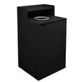 thumbnail image 2 of Flash Furniture 32 Gallon Durable Office Wooden Trash Can with Drop Hole, Black, 2 of 12