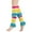 Yellow, variant on Women's Fashion Thermal Socks Adults Teens 80s Ribbed Knit Long Socks