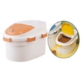 thumbnail image 3 of Caja de almacenamiento de alimentos para perros de plástico para Naranja S SM SunniMix Estuche de almacenamiento de granos, 3 of 8