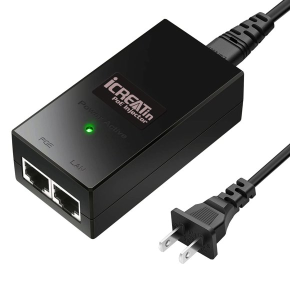 Inyector POE iCreatin Gigabit 48 V 15,4 W IEEE 802.3af