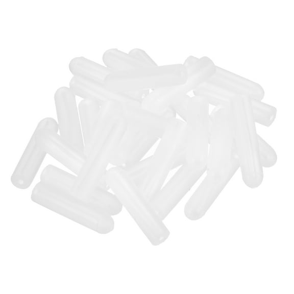 28Pack Silicone End Caps, 1mm(1/32") ID 13mm(1/2") Height, Clear