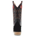 thumbnail image 3 of Old West Western Boots Boys Leather Fancy Stitched Suede Black 8203Y, 3 of 5
