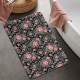 thumbnail image 2 of Pioneer Flower Floral Print Pattern Bathroom Rugs Mat, Non Slip Microfiber Bathroom Rug with Rubber Backing, Soft Mats for Bathroom Floor Tub Shower, 20"x32", 2 of 5