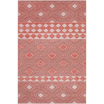 Yuma Indoor/Outdoor Red Transitional Southwest 8’ x 10’ Non-Skid Area Rug