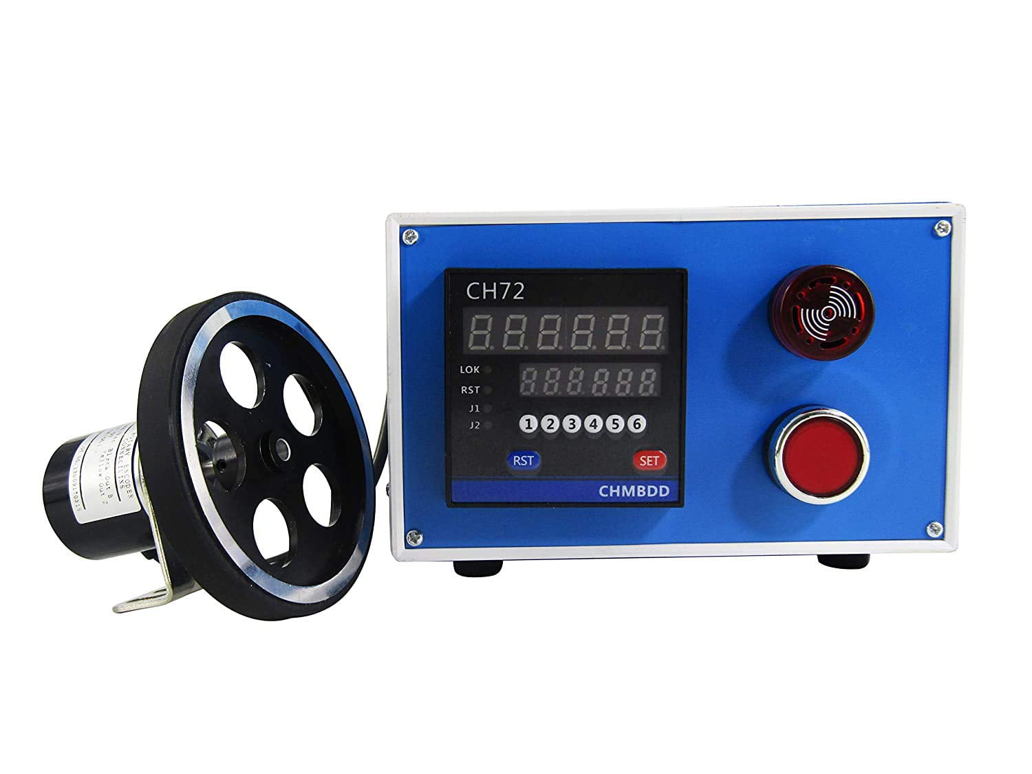 Electronic Encoder Wheel Roll Measuring Device Digital Length Meter Counter Set 