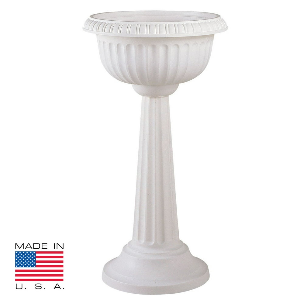 Bloem Grecian Round Pedestal Urn Planter - Walmart.com - Walmart.com