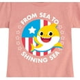 thumbnail image 3 of Baby Shark - From Sea to Shining Sea - Girl's Fitted Short Sleeve Tee, 3 of 6