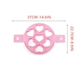 thumbnail image 4 of TIMIFIS Heart Shaped Pancake Maker 2Pc Nonstick Pancake Maker Mould Omelette Tool Home Kitchen Silicone Molds Kitchen Gadgets, 4 of 4