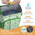 thumbnail image 2 of Green Avocado Pattern Insulated Cooler Backpack - 20L Soft Cooler Bag with Long-Lasting Insulation, Perfect for Picnics, Beach & Outdoor Adventures, 2 of 6