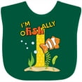 thumbnail image 3 of Inktastic I'm O-fish-ally One Cute Clownfish First Birthday Boys or Girls Baby Bib, 3 of 4