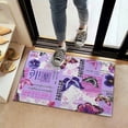 thumbnail image 2 of Purple Butterfly Flower Text Pattern Door Rugs,Washable Non Slip Door Mats Indoor,Decorative Door Mats,Entry Mat Indoor for Entrance,Bedroom,Kitchen,Bathroom,16"x24", 2 of 6