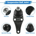thumbnail image 4 of Unique Bargains 2 Pcs Front Lower Ball Joints for Mitsubishi Montero Limited 2001-2006 Suspension Ball Joint Kit No.K90673/MR496799, 4 of 7