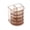 Brown, variant on tooloflife Plastic Office Desk Pen Bin Organizer with 3 Mini Drawer Desk Storage Case Office Stationery Supplies Organizers