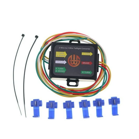 Dinohhi American 2 way to 3 way trailer connector Tail light signal