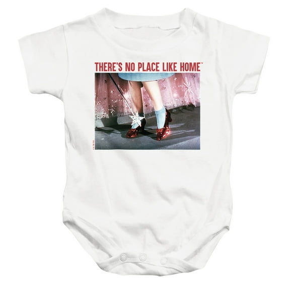 The Wizard of Oz No Place Like Home Unisex Infant Snap Suit for Baby, White, X-Large