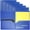 Blue, variant on Youngever 6 Pack Heavy Duty Plastic Two Pocket Folders, Heavy Duty Plastic 2 Pocket Folder (Black)